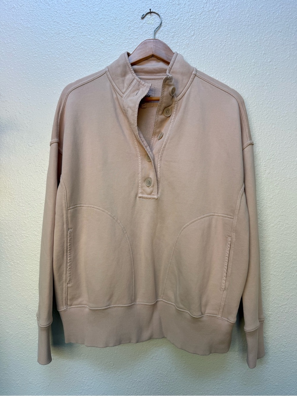 Aerie XS Henley Pullover Sweatshirt